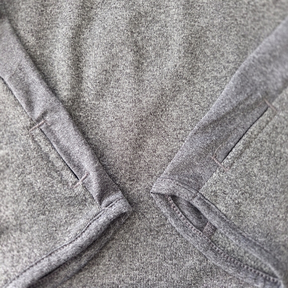 Clearance! Adidas Running Heathered Gray Long Sleeve Athletic Hoodie - Picture 9 of 16